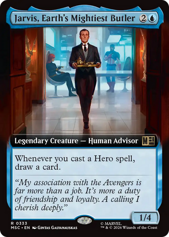 Jarvis, Earth's Mightiest Butler (Extended Art) [Marvel Super Heroes Commander]