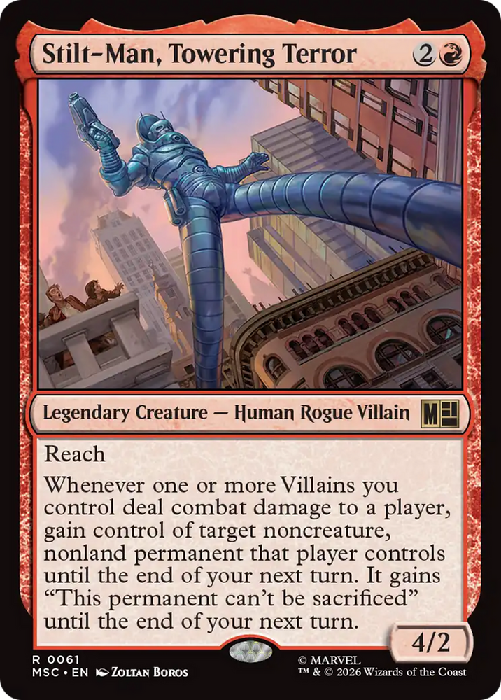 Stilt-Man, Towering Terror (Surge Foil) [Marvel Super Heroes Commander]