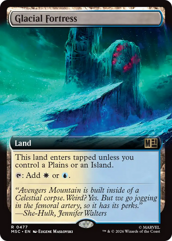 Glacial Fortress (Extended Art) [Marvel Super Heroes Commander]