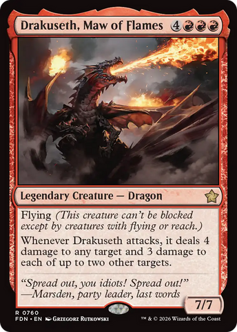 Drakuseth, Maw of Flames (0760) [Foundations]