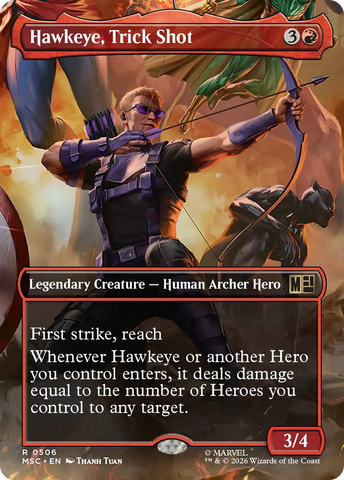Hawkeye, Trick Shot (Borderless) [Marvel Super Heroes Commander]