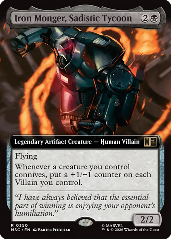 Iron Monger, Sadistic Tycoon (Extended Art) [Marvel Super Heroes Commander]