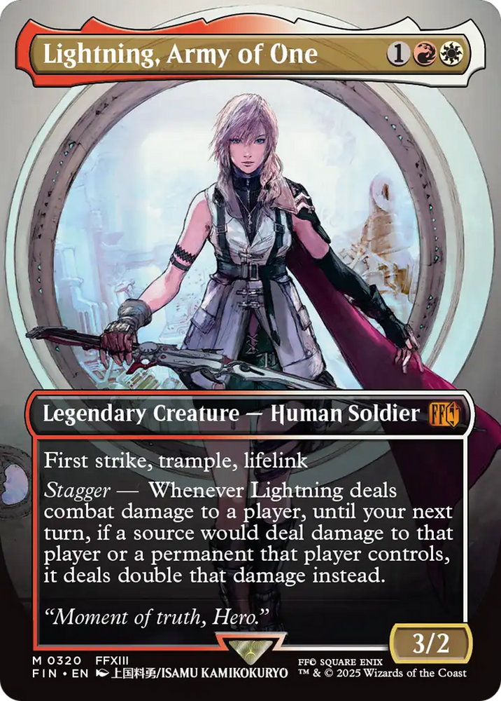 Lightning, Army of One (Borderless) (0320) [FINAL FANTASY]