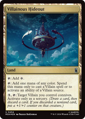 Villainous Hideout (Surge Foil) [Marvel Super Heroes]
