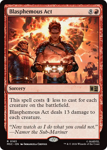 Blasphemous Act (Surge Foil) [Marvel Super Heroes Commander]