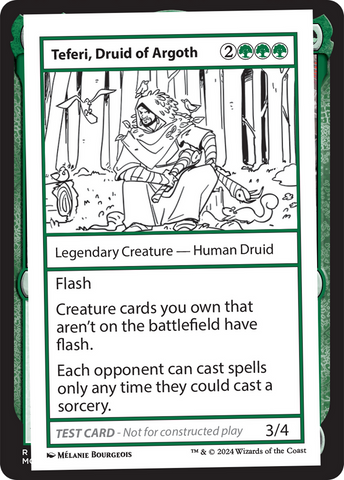 Teferi, Druid of Argoth [Mystery Booster 2 Playtest Cards]