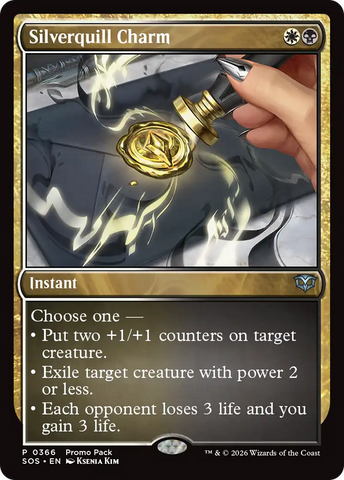 Silverquill Charm [Secrets of Strixhaven Promos]