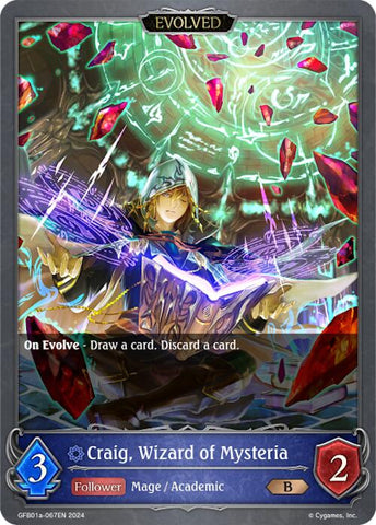 Craig, Wizard of Mysteria (Evolved) (GFB01a-067EN) [Gloryfinder Bundle 01: Guide to Glory]