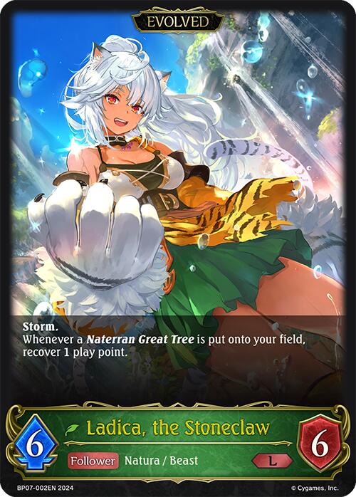 Ladica, the Stoneclaw (Evolved) (BP07-002EN) [Verdant Steel]