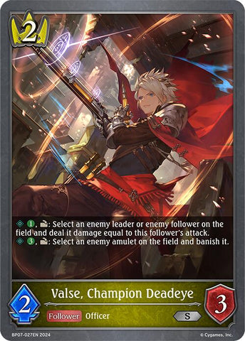 Valse, Champion Deadeye (BP07-027EN) [Verdant Steel]