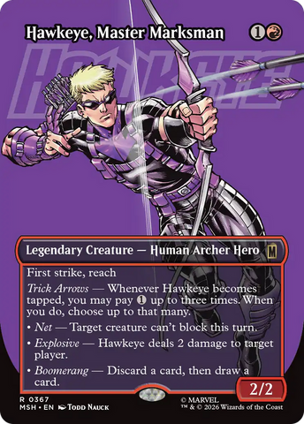 Hawkeye, Master Marksman (Borderless) [Marvel Super Heroes]