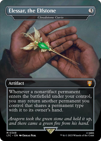 Cloudstone Curio - Elessar, the Elfstone (Borderless) [The Lord of the Rings: Tales of Middle-Earth Commander]