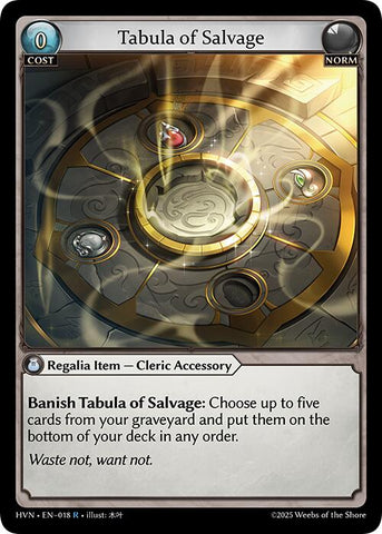 Tabula of Salvage (018) [Abyssal Heaven]