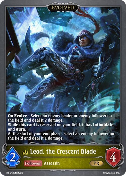 Leod, the Crescent Blade (Evolved) (PR-213EN) [Promotional Cards]