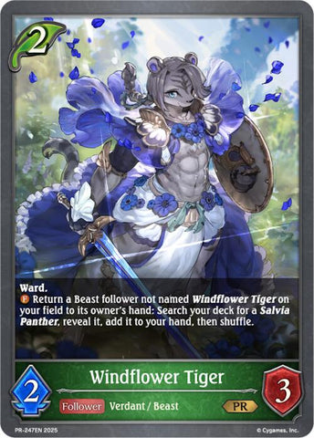 Windflower Tiger (PR-247EN) [Promotional Cards]
