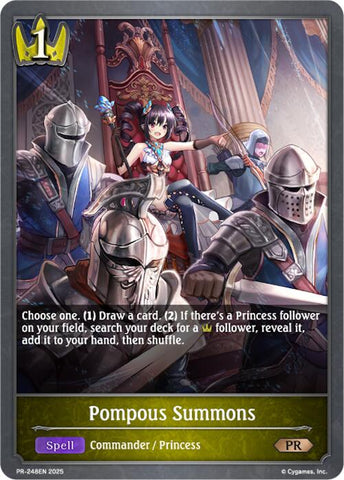 Pompous Summons (PR-248EN) [Promotional Cards]