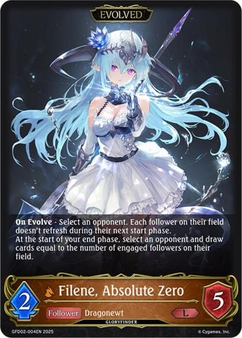 Filene, Absolute Zero (Evolved) (GFD02-004EN) [GFD02: Treacherous Ambitions]