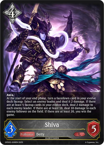 Shiva (GFD02-008EN) [GFD02: Treacherous Ambitions]