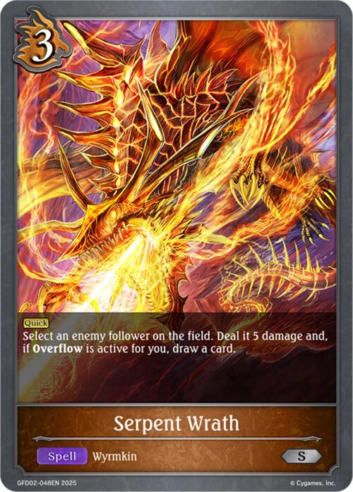Serpent Wrath (GFD02-048EN) [GFD02: Treacherous Ambitions]