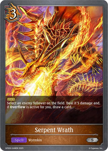 Serpent Wrath (GFD02-048EN) [GFD02: Treacherous Ambitions]