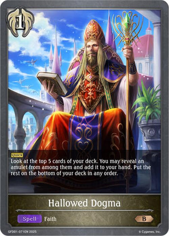 Hallowed Dogma (GFD01-071EN) [GFD01: Luxheart Legends]
