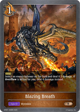 Blazing Breath (GFD01-069EN) [GFD01: Luxheart Legends]