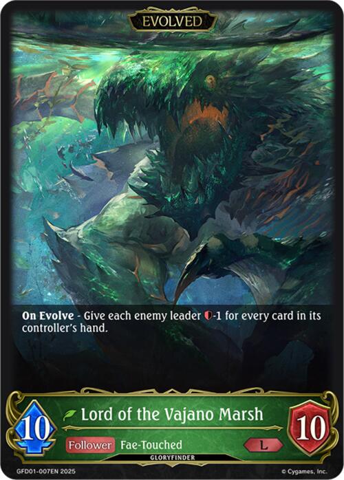 Lord of the Vajano Marsh (Evolved) (GFD01-007EN) [GFD01: Luxheart Legends]