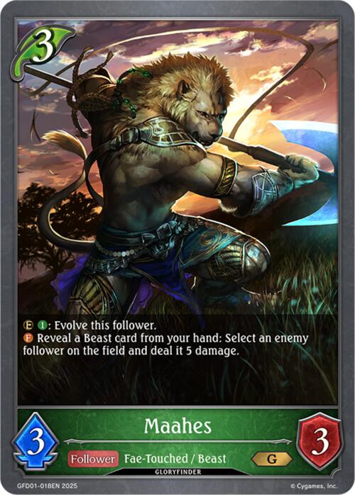 Maahes (GFD01-018EN) [GFD01: Luxheart Legends]