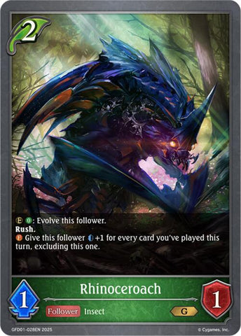 Rhinoceroach (GFD01-028EN) [GFD01: Luxheart Legends]