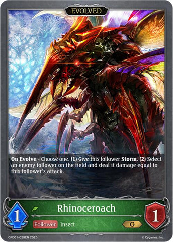Rhinoceroach (Evolved) (GFD01-029EN) [GFD01: Luxheart Legends]