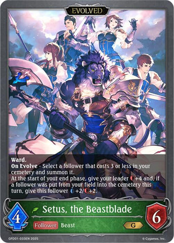 Setus, the Beastblade (Evolved) (GFD01-033EN) [GFD01: Luxheart Legends]