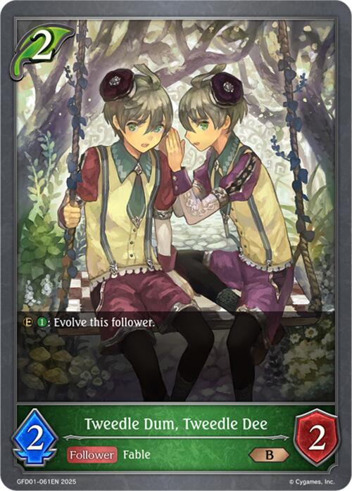 Tweedle Dum, Tweedle Dee (GFD01-061EN) [GFD01: Luxheart Legends]