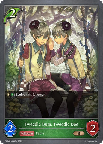 Tweedle Dum, Tweedle Dee (GFD01-061EN) [GFD01: Luxheart Legends]
