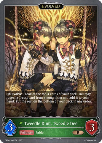 Tweedle Dum, Tweedle Dee (Evolved) (GFD01-062EN) [GFD01: Luxheart Legends]