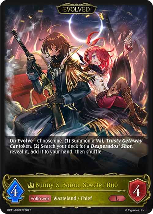 Bunny & Baron, Specter Duo (Evolved) (BP11-020EN) [Bullet of Fate]