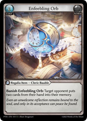 Enfeebling Orb (Curio Foil) (011) [Phantom Monarchs]