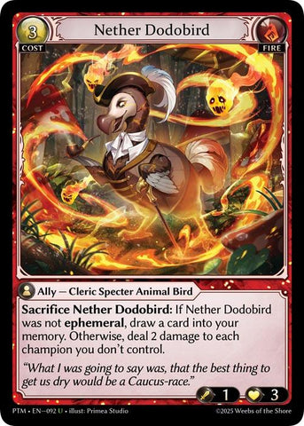 Nether Dodobird (Curio Foil) (092) [Phantom Monarchs]