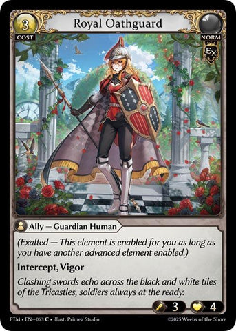Royal Oathguard (Curio Foil) (063) [Phantom Monarchs]