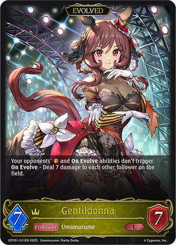 Gentildonna (Evolved) (ECP01-011EN) [Umamusume: Pretty Derby EX Crossover Set]