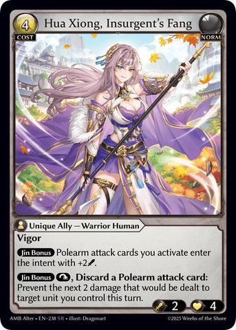 Hua Xiong, Insurgent's Fang (238) [Mortal Ambition Alter Edition]