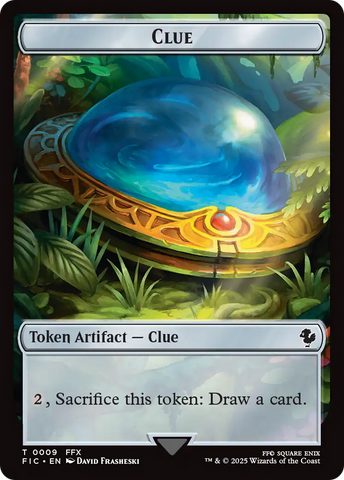 Clue // Treasure Double-Sided Token [FINAL FANTASY Commander Tokens]