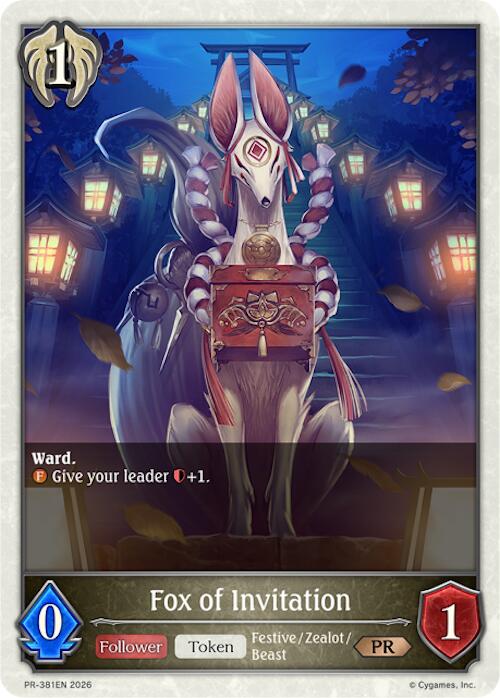 Fox of Invitation (PR-381EN) [Promotional Cards]