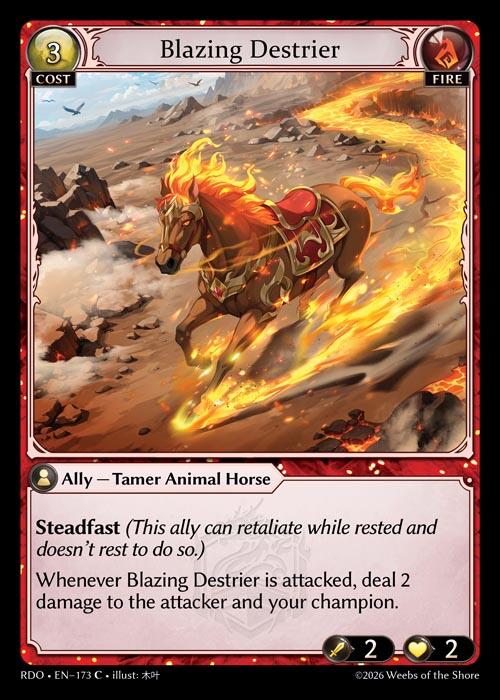 Blazing Destrier (173) [Radiant Origins]