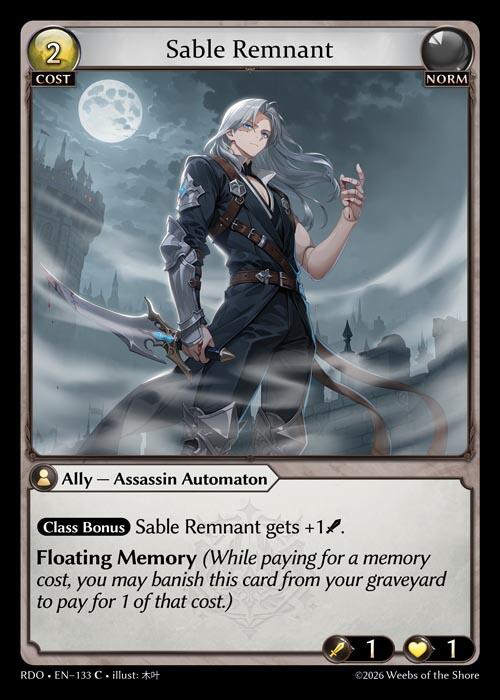 Sable Remnant (Curio Foil) (133) [Radiant Origins]