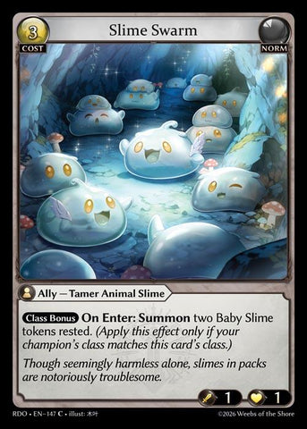 Slime Swarm (Curio Foil) (147) [Radiant Origins]