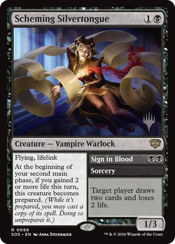 Scheming Silvertongue [Secrets of Strixhaven Promos]