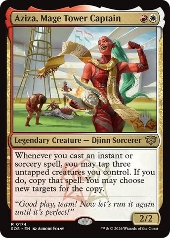 Aziza, Mage Tower Captain [Secrets of Strixhaven Promos]