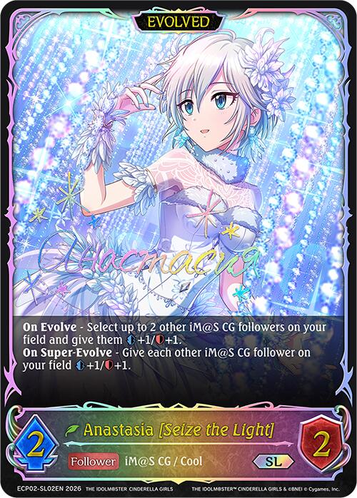 Anastasia [Seize the Light] (Evolved) (ECP02-SL02EN) [THE IDOLM@STER CINDERELLA GIRLS EX Crossover Set]