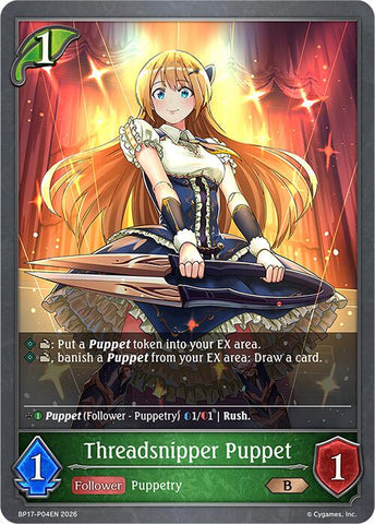 Threadsnipper Puppet - P04EN (Foil) (BP17-P04EN) [Convergent Destinies]