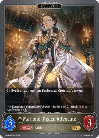 Marlone, Peace Advocate (Evolved) - P23EN (Foil) (BP17-P23EN) [Convergent Destinies]